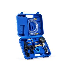 Orion Motor Tech Coolant Vacuum Refill Kit, 13pc Radiator Cooling System Tool Set with Conical Adapter 4 Round Adapters for Leak Detection Cooling Refill, Vacuum Coolant Fill Kit with Splashproof Hose