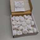 Homemory 24Pack 2 Flameless Led Floating Candles, 200 Hour Plastic Battery Operated Flickering Waterproof Tealights for Cylinder Vases, Centerpieces at Wedding, Party, Pool, Holiday (White Base)