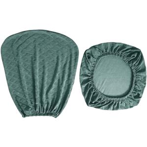 Oilproof Elastic Stretch Chair Slipcovers, Computer Desk Chair Cover, Protective Chair Scratched Protector (Green)