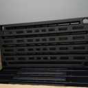 IRIS USA 5-Shelf Heavy Duty Plastic Storage Shelves, 750lb Capacity, 68" H x 36" W x 18" D, Large Modular Shelving Unit Storage Organizer for Garage, Home, Warehouse & Gym, Storage Rack - Black