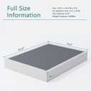 XINXINYAN Box Spring Full Size 9 Inch High, Heavy Duty Mattress Foundation, Sturdy Metal Box Spring Only with Fabric Cover Set, Easy Assembly, Noise Free