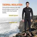 Sbart Premium Men's 1.5mm Neoprene Wetsuit Two Piece Top Jacket + Pants, Keep Warm Comfy, Adult Men Full Body Wetsuit Diving Suit 2pc for Scuba Diving Snorkeling Surfing Paddling Swimming, Large 