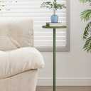 TUTOTAK Tall Round Side Table, Small End Table, Drink Table, Pedestal Side Table, livingroom, Olive Green TB01BOG065