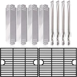 Grill Replacement Parts for Nexgrill 4 Burner 720-0830H, 720-0783E, Nexgrill 720-0888, 720-0888N. Grates, Grill Burner Tubes and Heat Plates Replacement Parts Kit for Home Depot Nexgrill 720-0830H.