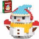 HGCYCF Christmas Blue Snowman Building Blocks Set Compatible with Lego Advent Calendar 2025 Stacking New Toys Holiday Present Box New Year Xmas Gifts for Kids for Boys & Girls and Adults