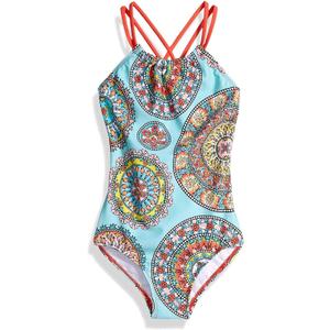 Kanu Surf Girls Jasmine Beach Sport Halter One Piece Swimsuit, 12