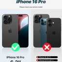 OCASE for iPhone 16 Pro Case Detachable Wallet Case with Card Holder, 2 in 1 Pu Leather Flip Folio with RFID Blocking Stand Wrist Strap Shockproof Phone Cover 6.3 Inch 2024, Light Blue