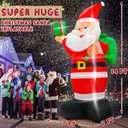 14 FT Christmas Santa Inflatables Decor, Giant Inflatable Santa with Bag, Blow Up Christmas Santa Claus with 6pcs LED, Inflatable Santa Claus Outdoor Decorations for Holiday Lawn Yard Archway
