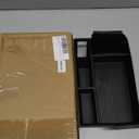 Compatible with 2025 Toyota Sienna accessories Center Console Organizer with Cup Holder, Lower Storage Box Accessory Lower Center Console Tray (Compatible with 2021-2025 Toyota Sienna, Black)