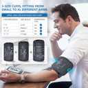 Blood Pressure Machine Upper Arm, 3 Size Cuffs, Small 7"-9", Medium/Large 9"-17" and Extra Large XL Cuff 13"-21", Accurate Automatic Digital BP Cuff Home Use, Large Backlit BP Monitor 3-User 1500 Mem