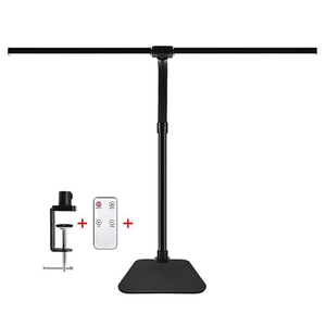 LED Desk Lamp with Remote Control for Home Office 24W Brightest Computer Desk Light for Workbench Drafting Architect Study Reading with Clamp and Bas