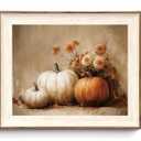 2x KISSFOX Framed Wall Art Vintage Wall Decor Cello Flowers Canvas Art Antique Pictures Farmhouse Paintings Artwork For Living Room Bedroom Bathroom Kitchen, Size: 10"L x 8"W