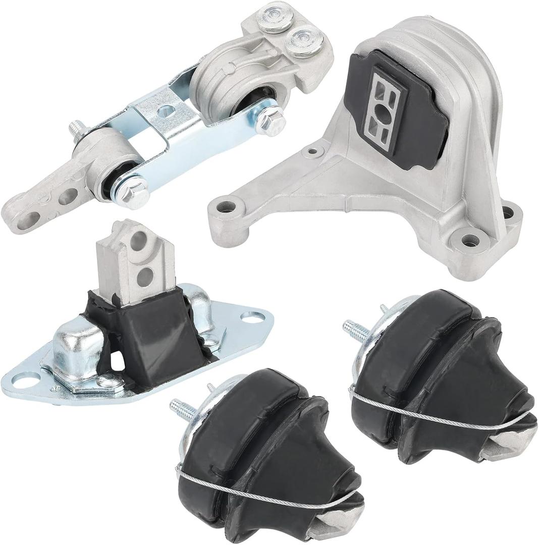 JDMON 5Pcs Engine Transmission Mount Replacement for 2001-2004 Volvo S60 V70 XC70 XC90, 2.3L/ 2.4L/ 2.5L Compatible with A7084, A4038, A4001, A4003
