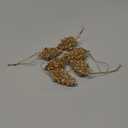 Spun Glass Pine Cone Christmas Ornaments for Tree, Crystal Pinecone Ornament Bulk for Christmas Tree, 2025 Blown Glass Home Decor Xmas Gift, Set of 6 Winter Decor