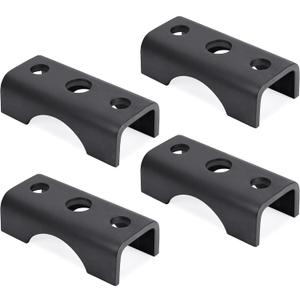 Lonffery Trailer Axle Spring Perch Seats for 2-3/8" Round Axles, Supports 3500lbs Trailer Axle, 4-Pack for Tube Mount