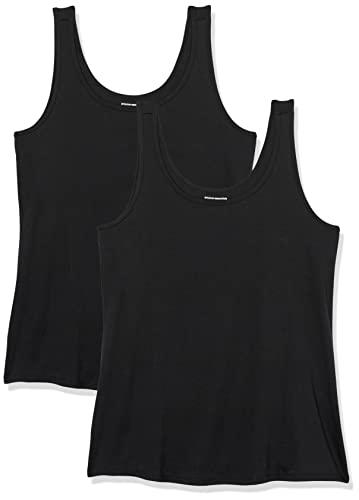 Amazon Essentials Women's Plus Size Tank Top, Pack of 1, Black, M
