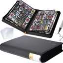 Premium 20-Pocket Sports Trading Card Binder with 100 Card Sleeves