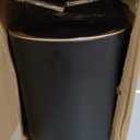 URALFA Motion Sensor Trash Can with Lid, 3 Gallon / 11 L Automatic Bathroom Trash Can, Touchless Trash Bin, Smart Plastic Garbage Can with Removable Legs for Bathroom, Bedroom, Kitchen, Office, Black