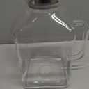 2 Quart (2 Liter 68 oz) Square Glass Pitcher with Lid and Spout, Water Pitchers with Handle for Fridge, Borosilicate Glass Carafe for Hot/Cold Drink, Large Jug for Iced Tea, Coffee,Juice,Milk,Beverage (67.6 Ounces, Clear)