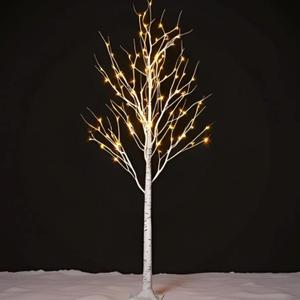 Twinkle Star Lighted Birch Tree 6 Feet 96 LED for Home Wedding Festival Party Christmas Decoration (Floral)