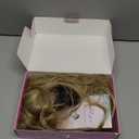 AISI HAIR Beginner Friendly Wigs Blonde Wig with Bangs for Women, Middle Length NaturalLayered Straight Wig for Daily Party