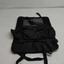 LUCMO Car Backseat Organizer with Tablet Holder,11 Storage Pockets with Foldable Food Tray, Protector Kick Mats for Kids, Travel Accessories Organizer (Black, 1Pack with Food Tray)