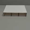 Desk Organizer-Stackable Storage Drawers, Plastic Compact Desk Storage Box Perfect for Collection Small Item/Cosmetic Office Organizer - 3 drawers (White)