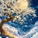 Rousp Extra Large Diamond Art Kits for Adults Energy Tree of Life Diamond Painting Big Size Full Drill Beginners Craft Kits for Home Wall Decor Gifts 24x32 Inches