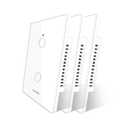 Matter Smart Touch WiFi Light Switch, Glass Panel, Neutral Wire Required, 2.4GHz, Works with Apple HomeKit, Alexa, Google Home, SmartThings, Remote & Voice Control, Timer/Schedule, 2Gang - 3Pack