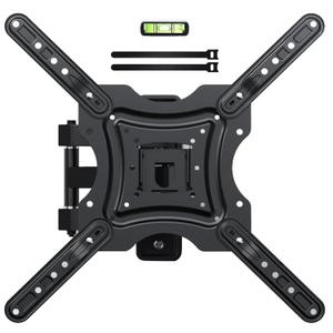 Full Motion TV Wall Mount, TV Mount for 26-55 inch LED TVs Monitors, Tv Brackets for Wall Mount with VESA 400x400mm up to 77lbs, Swivel Tilt Extension with Articulating Arms