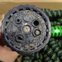 Flexi Hose with 8 Function Nozzle, 75FT - Lightweight Expandable Garden Hose, No-Kink Flexibility, 3/4 Inch Solid Brass Fittings and Double Latex Core - Black and Green