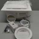 Bathroom Exhaust Fan with Light,11.8 in Panel,12W Square LED,141 CFM,0.7 Sones,110V 45W Quiet Bathroom Ventilation Exhaust Fan for Shower/Restroom/Office/Home (3 Adjustable Colors LED)