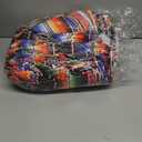 Newwiee 54 Pcs Mexican Stretch Chair Sashes with Table Runners, Cinco De Mayo Chair Bows Sashes Fringe Table Runner for Party Wedding Reception Banquet Decorations (Colorful)