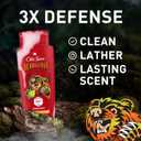Old Spice Cleansing Body Wash for Men, 3X Defense, 24/7 Shower Fresh with Lasting Scent, 2-in-1 Body & Face Wash, Bearglove with Crisp Orchard Scent, 24 oz (Pack of 4)