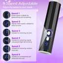Electric Foot Callus Remover, Professional Pedicure Kit for Women & Men - Electric Foot File with Speed Adjustment & Rotation Control for Feet Care, Includes 20Pcs Sandpaper + 10Pcs Barrel Sandpaper