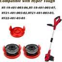 Replacement Trimmer Spool Cap Cover, Weed Eater Trimmer Spool Cap Compatible with Hyper Tough 20V Max String Trimmer HT-19-401-003-06 & HT-19-401-003-07,HT21-401-003-03,HT22-401-03-05