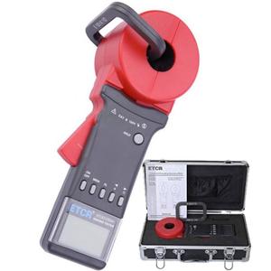ETCR2100A+ Ground Earth Resistance Clamp Tester 0.01-200 Earth Loop Resistant Clamp Meter with LCD Display for Electric Power Telecommunications Oil Field