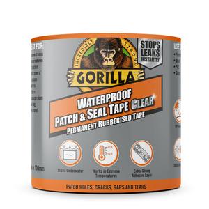 Gorilla Waterproof Patch & Seal Tape Clear 2.4m (1pack)