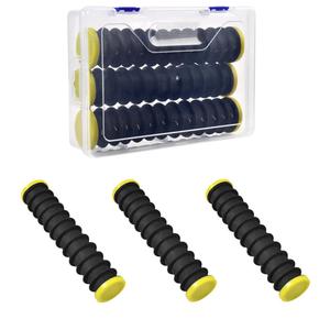 3 Pcs Fishing Line Storage Organizer, Leader Holder with 12 Slots to Keep Your Line Tangle Free for Storing Lines Winding Board Rigs Holder Leader Tray Hook Keeper, with Portable Storage Box