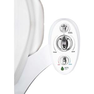Warm Hot and Cold Bidet Attachment- Dual Nozzle Warm Water Bidet Attachment for Toilet with Self-Cleaning Nozzles and Ceramic Valves - Easy to Install Bidet with Picture Instructions