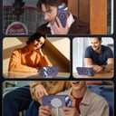 [Upgraded Full Camera Protection] for iPhone Air Case with Camera Cover Stand [Fit for MagSafe][10FT Mil-Grade Protection] Translucent Magnetic Phone Cover for iPhone 17 Air Case, Purple