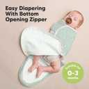 Baby Swaddle Sleep Sacks with Zipper - 3-Pack Swaddles for Newborns 0-3 Months, Infant, Baby Girls, Boys, Soft & Durable Newborn Sleep Sack, Easy Diaper Change Swaddling Blanket (Lunaris, OS)