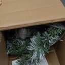 National Tree Company Pre-Lit Artificial Christmas Garland, Green, Pomegranate Pine, White Lights, Decorated With Ball Ornaments, Berry Clusters, Plug In, Christmas Collection, 9 Feet