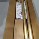 YNL Gold Shower Curtain Rod 32-80 Inch(2.7-6.6ft), Non Slip, Never Rust, No Drill Stainless Steel Spring Tension Shower Rod, Adjustable Tension Rod for Bathroom