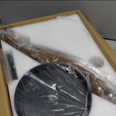 Ceiling Fans with Lights, 46 inch Modern Black Low Profile Ceiling Fan with Light and Remote App Control, Flush Mount, Quiet DC Reversible, Dim Led Ceiling Fan for Bedroom Kitchen Indoor/Outdoor Patio