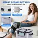 Ice Machine for Knee After Surgery, Portable Cold Therapy Machine, Knee Replacement Recovery System with Programmable Timer, 3 Speeds & 18 Hours Cooling, Pain Relief for Injuries Recovery