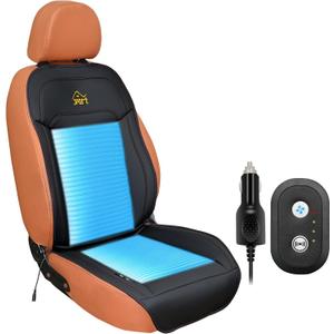 JPart 2025 Upgraded Cooling Car Seat Cover with Massage,12-24V Cooling Seat Cushion for Summer,12 Fans Ac Ventilated Seat Covers for Truck SUV Car Universal Fit