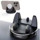 JOYROOM Car Phone Holder Mount, 360 Adjustable & Avoid Sun Glare Phone Holder for Car, Slip Free Spring Snap Design Dashboard Phone Stand, Compatible with Smartphones, GPS Devices