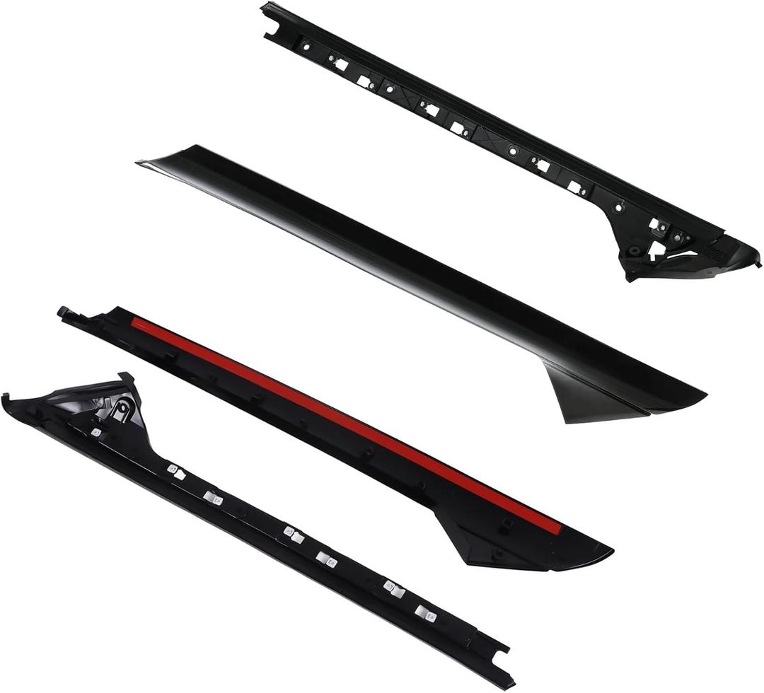 Windshield A-Pillar Molding Trim Kit Left Driver Right Passenger Side Compatible for Ford Explorer 2011-2019 Replaces 926-450 926-451 4 Pcs