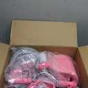 Tricycle for Toddlers 1-3 3-5 Year Olds, Unicorn Toddler Bike Baby Balance Bike with Colorful Lighting Wheels & Large Basket, Birthday Gift and Toy for 1 2 3 4 5 Year Olds Girls (Pink)